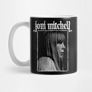 Joni Mitchell Metal Style Mug